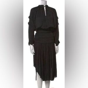 Ulla Johnson Midi Dress Black Size 0